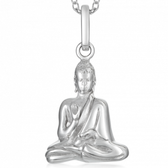 SOFIA ezüst medál ülő Buddha medál SJ230214.200 - Elegáns ékszer webáruház Budapest