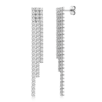 SOFIA ezüst strassz fülbevaló fülbevaló COEZB114073 - Elegáns ékszer webáruház Budapest