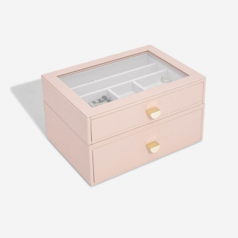STACKERS Classic Blush Pink ékszerdoboz kihúzható tálcákkal ékszerdoboz 76058 - Elegáns ékszer webáruház Budapest