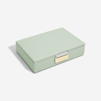 STACKERS Sage Green Mini fedeles ékszertartó ékszerdoboz 74521 - Elegáns ékszer webáruház Budapest