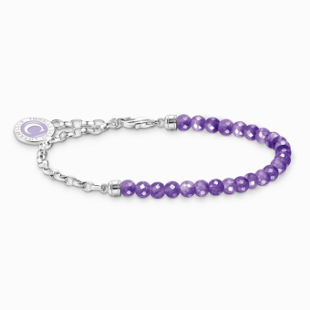 THOMAS SABO Ametyst beads silver karkötő karkötő A2130-007-13 - Elegáns ékszer webáruház Budapest