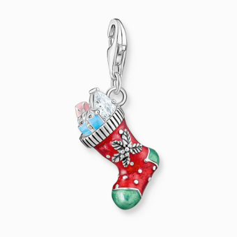 THOMAS SABO Karácsonyi zokni charm medál medál 2199-691-7 - Elegáns ékszer webáruház Budapest