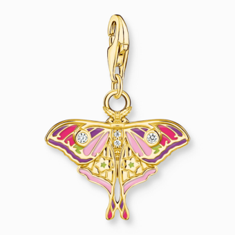 THOMAS SABO charm medál Colourful moth medál 2209-565-7 - Elegáns ékszer webáruház Budapest