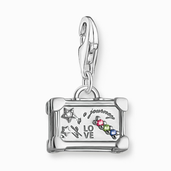 THOMAS SABO charm medál Colourful vintage suitcase medál 1936-318-7 - Elegáns ékszer webáruház Budapest