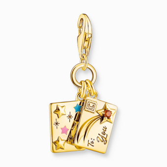 THOMAS SABO charm medál  Letter gold medál 2065-414-7 - Elegáns ékszer webáruház Budapest