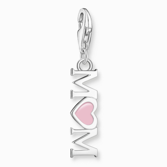 THOMAS SABO charm medál Mom with pink heart medál 2001-007-9 - Elegáns ékszer webáruház Budapest