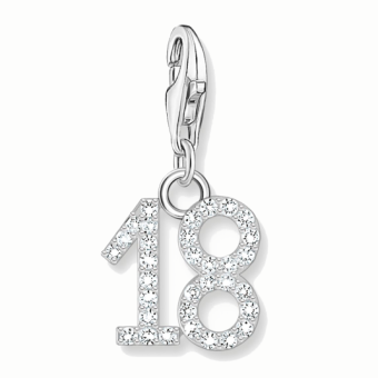 THOMAS SABO charm medál Number 18 medál 2134-051-21 - Elegáns ékszer webáruház Budapest