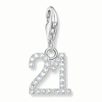 THOMAS SABO charm medál Number 21 medál 2135-051-21 - Elegáns ékszer webáruház Budapest