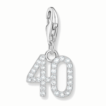 THOMAS SABO charm medál  Number 40 medál 2137-051-21 - Elegáns ékszer webáruház Budapest