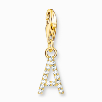 THOMAS SABO charm medál letter A gold medál 1964-414-14 - Elegáns ékszer webáruház Budapest