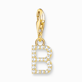 THOMAS SABO charm medál letter B gold medál 1965-414-14 - Elegáns ékszer webáruház Budapest