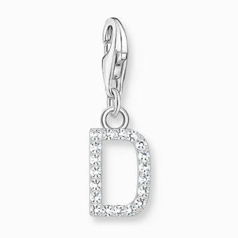 THOMAS SABO charm medál letter D silver medál 1944-051-14 - Elegáns ékszer webáruház Budapest