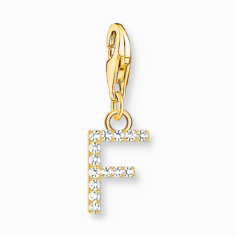 THOMAS SABO charm medál letter F gold medál 1969-414-14 - Elegáns ékszer webáruház Budapest