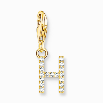 THOMAS SABO charm medál letter H gold medál 1971-414-14 - Elegáns ékszer webáruház Budapest