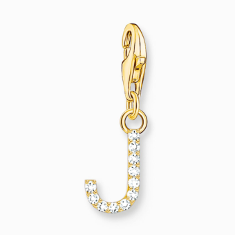 THOMAS SABO charm medál letter J gold medál 1973-414-14 - Elegáns ékszer webáruház Budapest