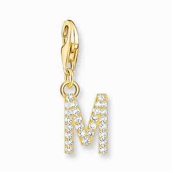 THOMAS SABO charm medál letter M gold medál 1976-414-14 - Elegáns ékszer webáruház Budapest