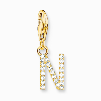 THOMAS SABO charm medál letter N gold medál 1977-414-14 - Elegáns ékszer webáruház Budapest