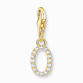 THOMAS SABO charm medál letter O gold medál 1978-414-14 - Elegáns ékszer webáruház Budapest
