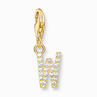 THOMAS SABO charm medál letter W gold medál 1986-414-14 - Elegáns ékszer webáruház Budapest