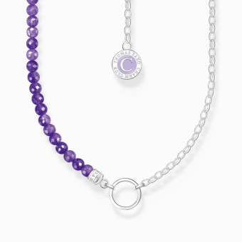 THOMAS SABO charm nyaklánc Amethyst beads silver nyaklánc KE2190-007-13 - Elegáns ékszer webáruház Budapest