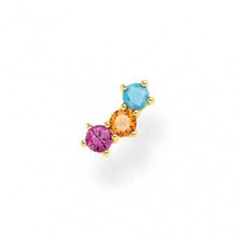 THOMAS SABO fél pár fülbevaló Colourful stones gold fülbevaló H2132-488-7 - Elegáns ékszer webáruház Budapest