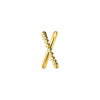THOMAS SABO fél pár fülbevaló Criss cross dots yellow gold fülbevaló EC0023-413-39 - Elegáns ékszer webáruház Budapest