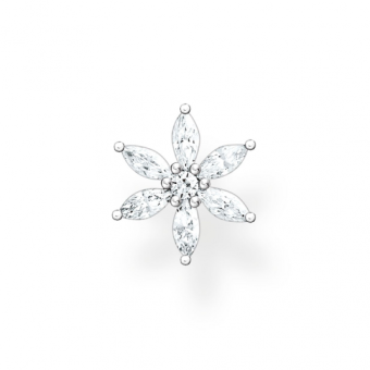 THOMAS SABO fél pár fülbevaló Flower white stones fülbevaló H2196-051-14 - Elegáns ékszer webáruház Budapest