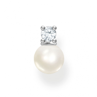 THOMAS SABO fél pár fülbevaló Pearls with white stone silver fülbevaló H2214-167-14 - Elegáns ékszer webáruház Budapest