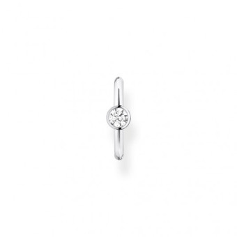 THOMAS SABO fél pár fülbevaló White stone silver fülbevaló EC0018-051-14 - Elegáns ékszer webáruház Budapest