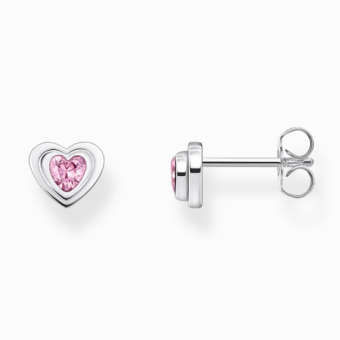 THOMAS SABO fülbevaló Heart-shape with pink zirconia fülbevaló H2271-643-9 - Elegáns ékszer webáruház Budapest