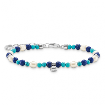 THOMAS SABO karkötő Blue stones and pearls karkötő A2064-775-7-L19V - Elegáns ékszer webáruház Budapest