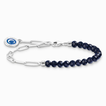 THOMAS SABO karkötő Dark blue imitation sandstone karkötő A2129-007-32 - Elegáns ékszer webáruház Budapest