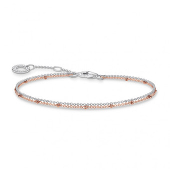 THOMAS SABO karkötő Double rose gold karkötő A1997-415-40-L19v - Elegáns ékszer webáruház Budapest