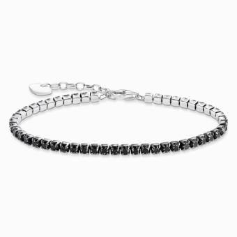 THOMAS SABO tenisz karkötő Black stones karkötő A2167-643-11 - Elegáns ékszer webáruház Budapest