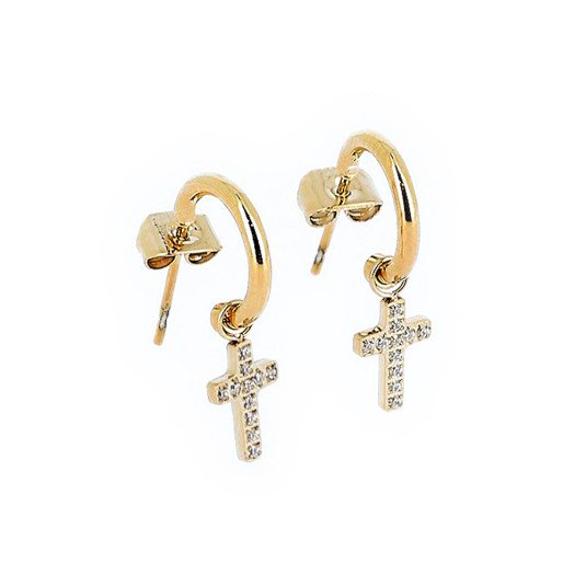 ZAG acél fülbevaló Evangelista fülbevaló ZGSEC12031-01WHT - Elegáns ékszer webáruház Budapest