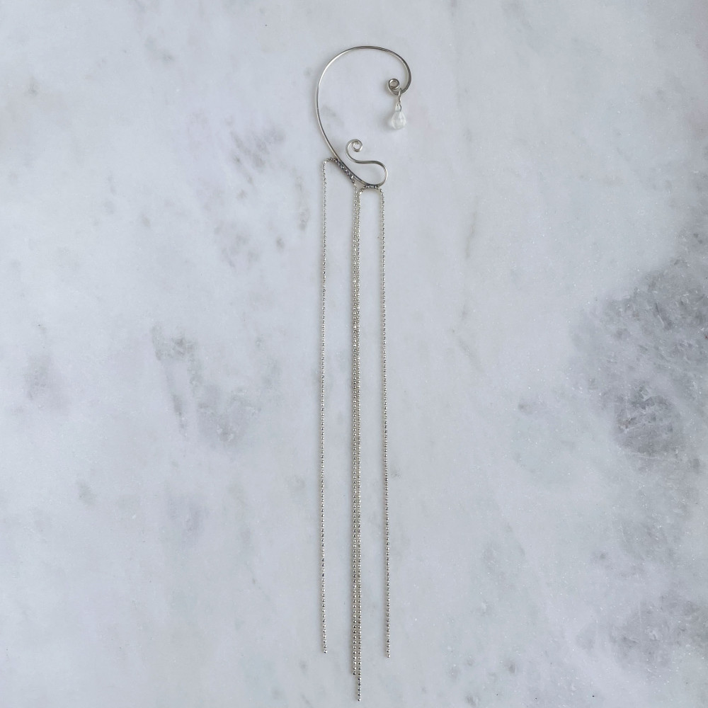 Cascade ezüst fülékszer