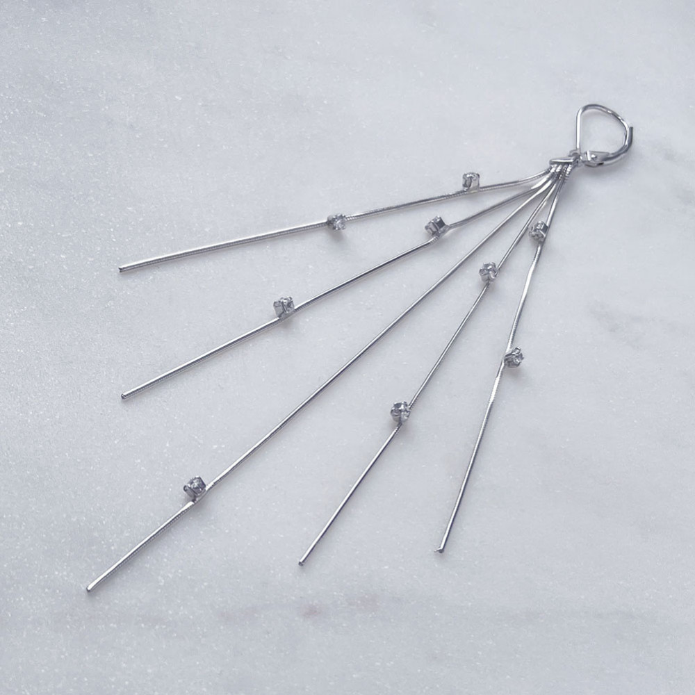 Vivienne ezüst fülbevaló