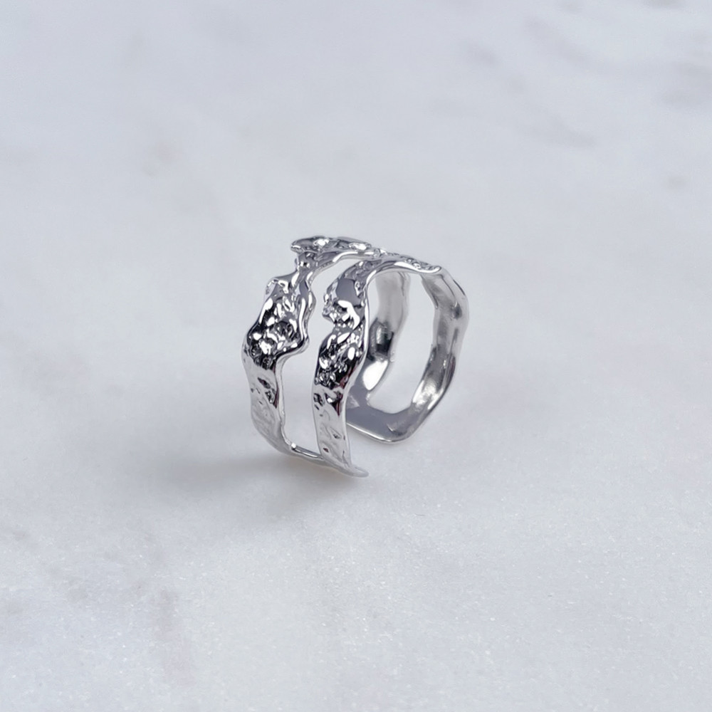 Dupla ezüst gyűrű