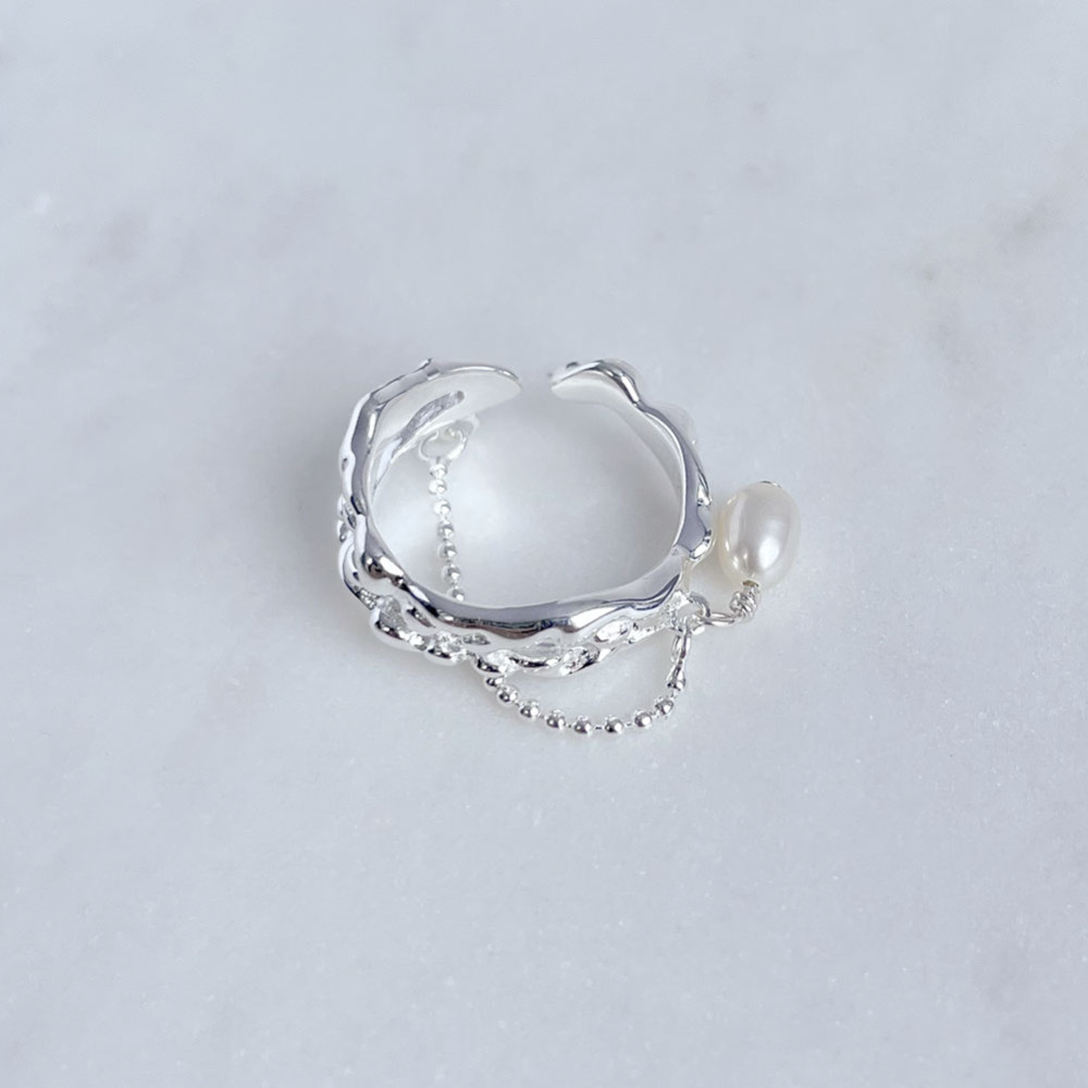 Láncos ezüst gyűrű