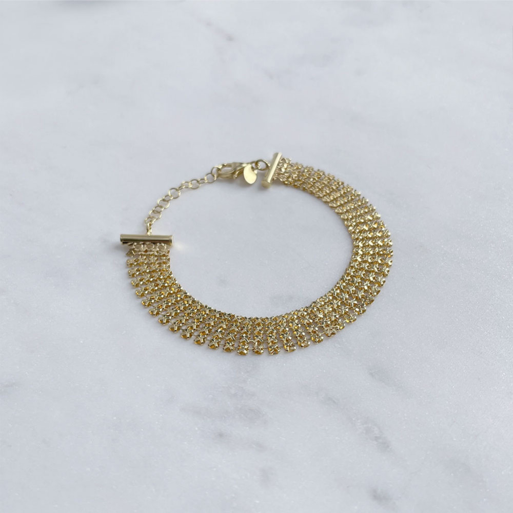 Aranyozott karkötő