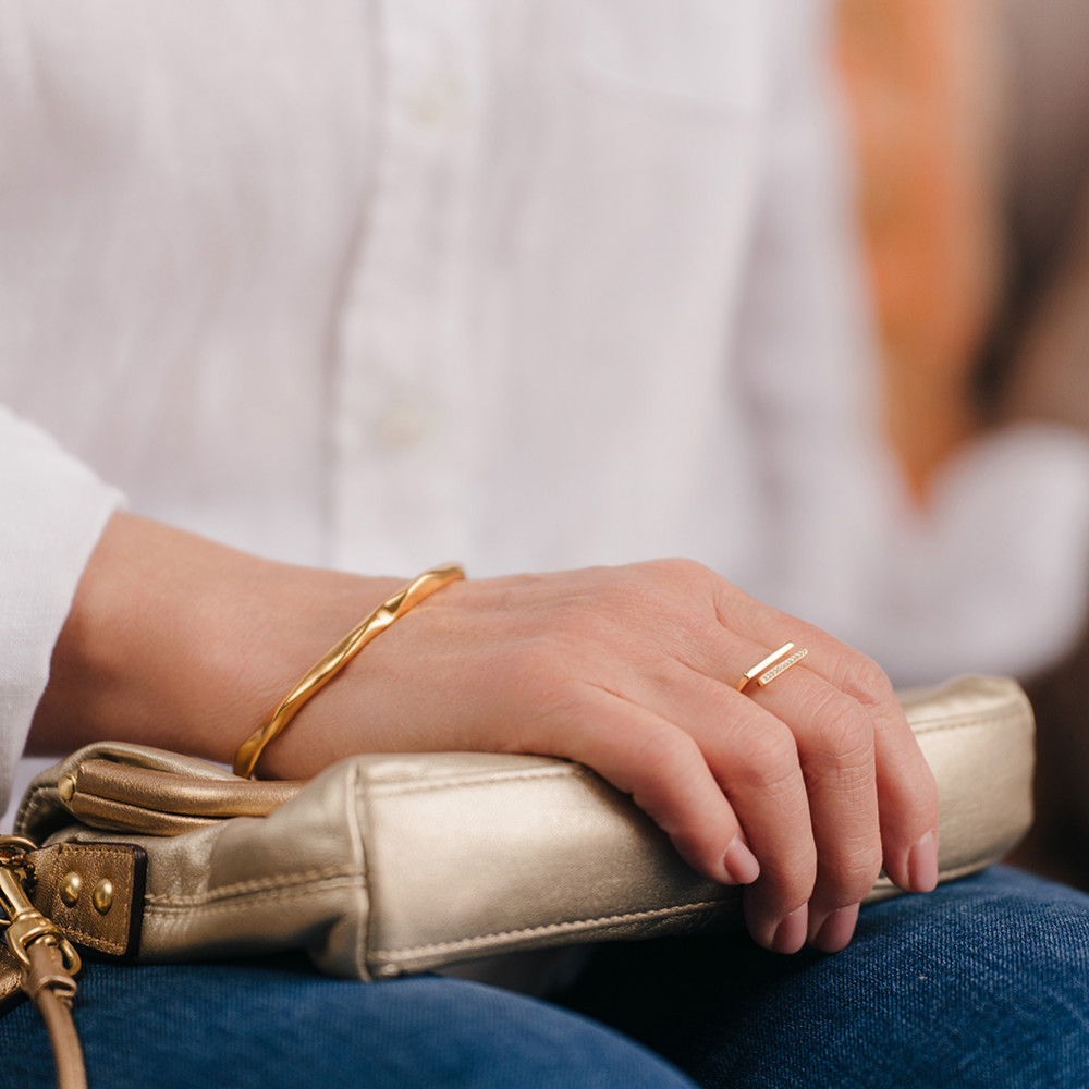 Modern aranyozott gyűrű