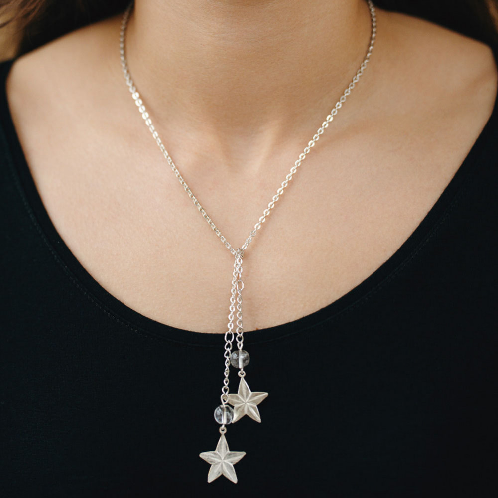 Lánc ezüst csillagokkal