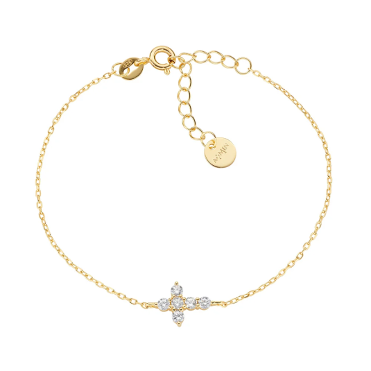 ÁMEN ezüst karkötő kereszttel karkötő BRCRPAGBZ - Elegáns ékszer webáruház Budapest