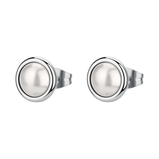 BROSWAY acél fülbevaló Essential gyöngyökkel fülbevaló BWBNL148 - Elegáns ékszer webáruház Budapest