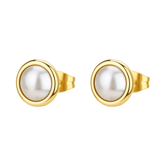 BROSWAY acél fülbevaló Essential gyöngyökkel fülbevaló BWBNL149 - Elegáns ékszer webáruház Budapest