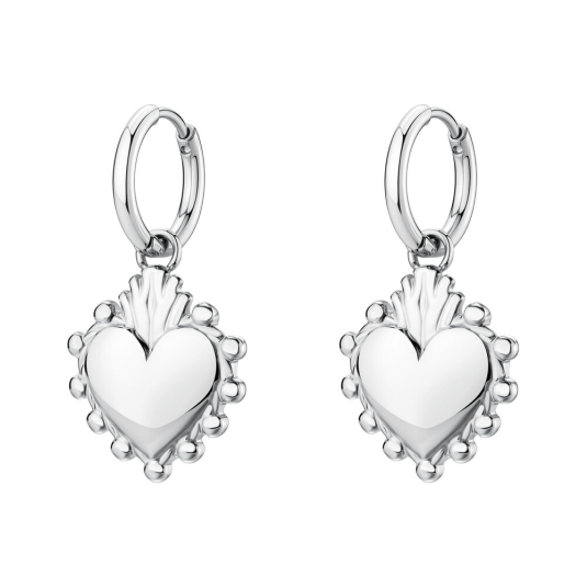 BROSWAY acél fülbevaló csakra szív fülbevaló BWBHKE196 - Elegáns ékszer webáruház Budapest