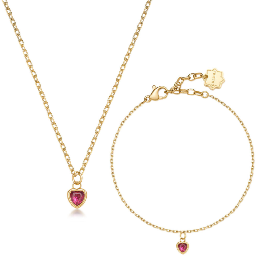 BROSWAY acél nyaklánc és karkötő szett Chakra Love szett BWBHKLE02 - Elegáns ékszer webáruház Budapest