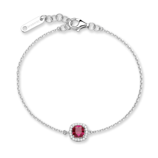 BROSWAY ezüst karkötő Fancy Passion Ruby karkötő BWFPR133 - Elegáns ékszer webáruház Budapest