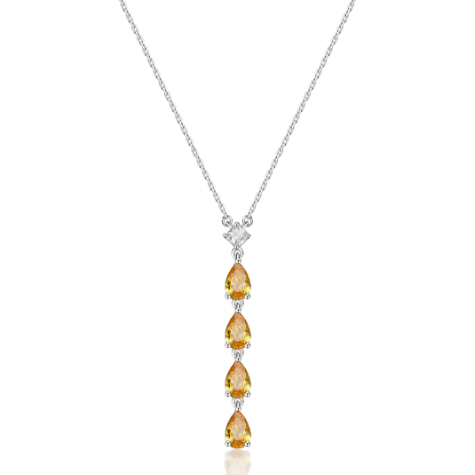 BROSWAY ezüst nyaklánc Fancy Energy yellow nyaklánc BWFEY98 - Elegáns ékszer webáruház Budapest