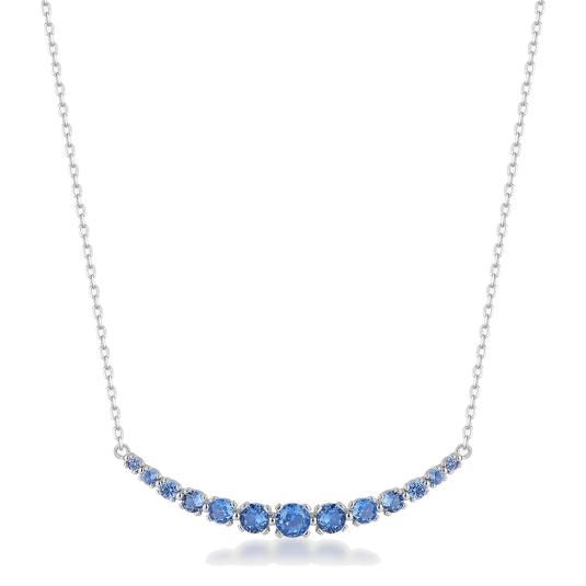 BROSWAY ezüst nyaklánc Fancy Freedom Blue nyaklánc BWFFB119 - Elegáns ékszer webáruház Budapest